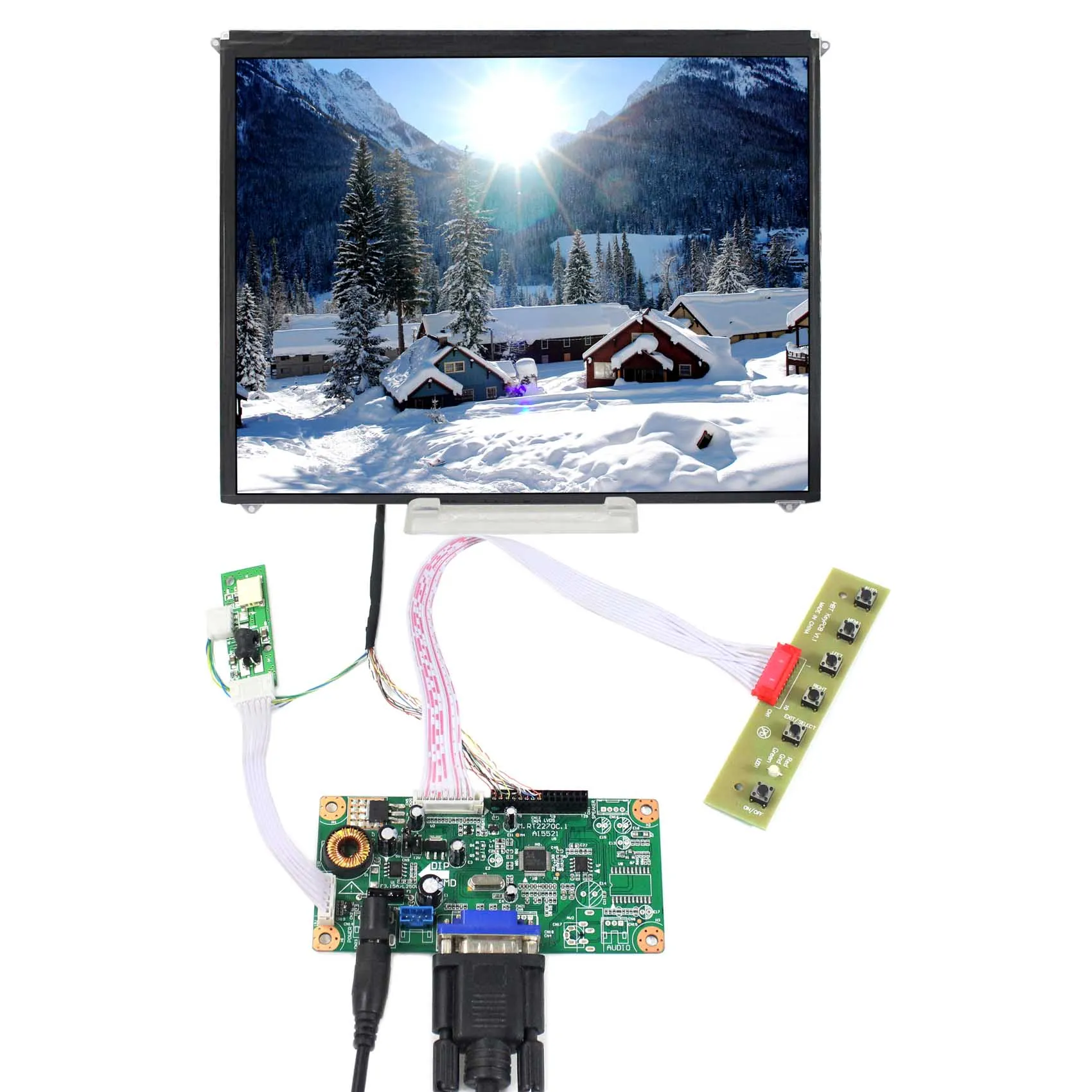 

VGA Input LCD Controller Board 9.7" 1024x768 IPS LCD Screen DIY LCD Monitor