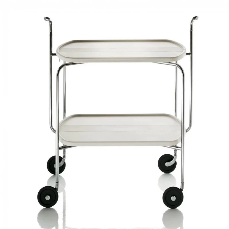 

Mobile storage dining car wine cabinet folding storage trolley genuine