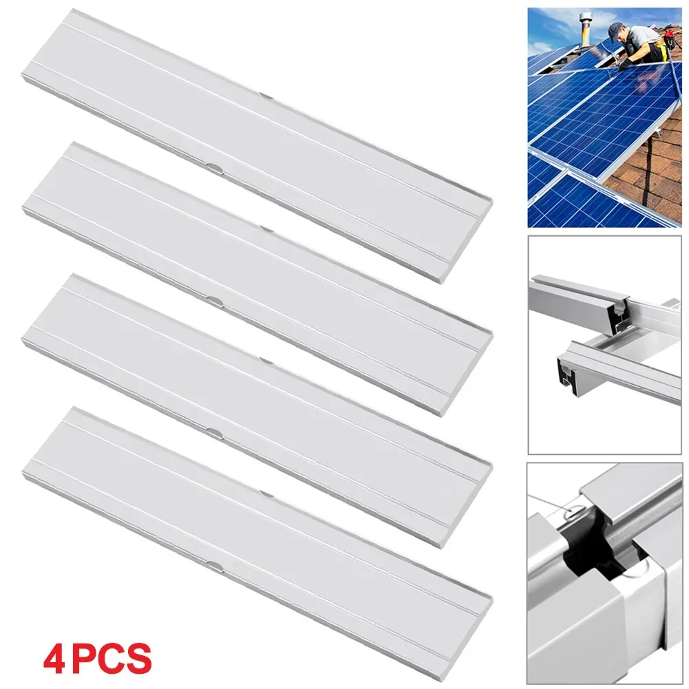 

Solar Panel Installation Silver Solar Rail Connector Metal Connector For Solar Projects Stable Connection Points