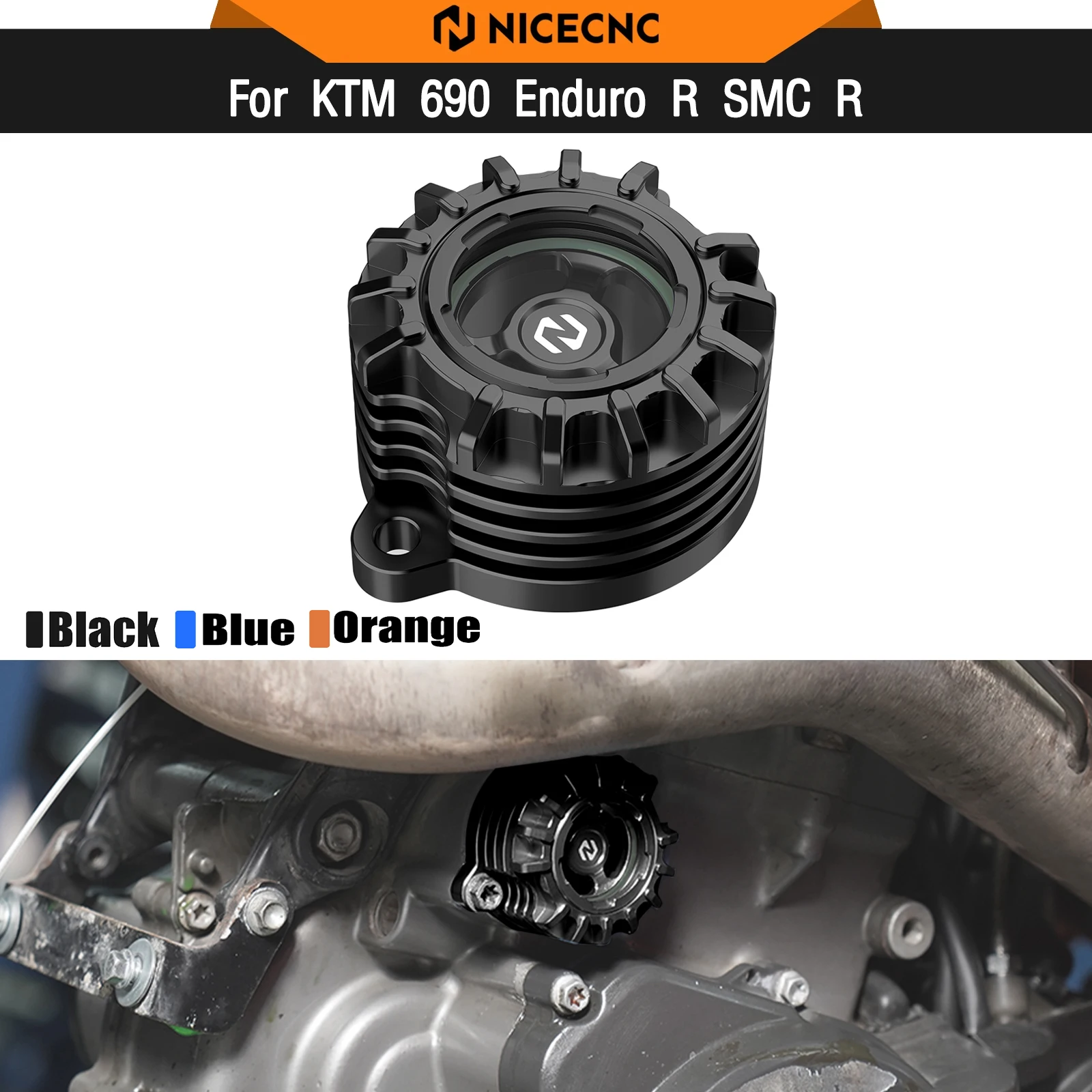 

For KTM 690 Enduro R SMC R 2009-2024 Engine Oil Filter Cover 690 Supermoto /R Husqvarna 701 Enduro/Supermoto GasGas ES SM700