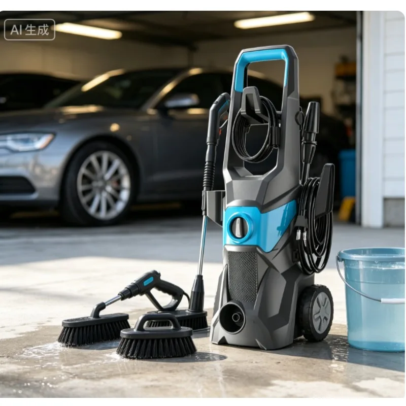 110V car washing machine household car washing strong high pressure water grab high power washing machine water gun
