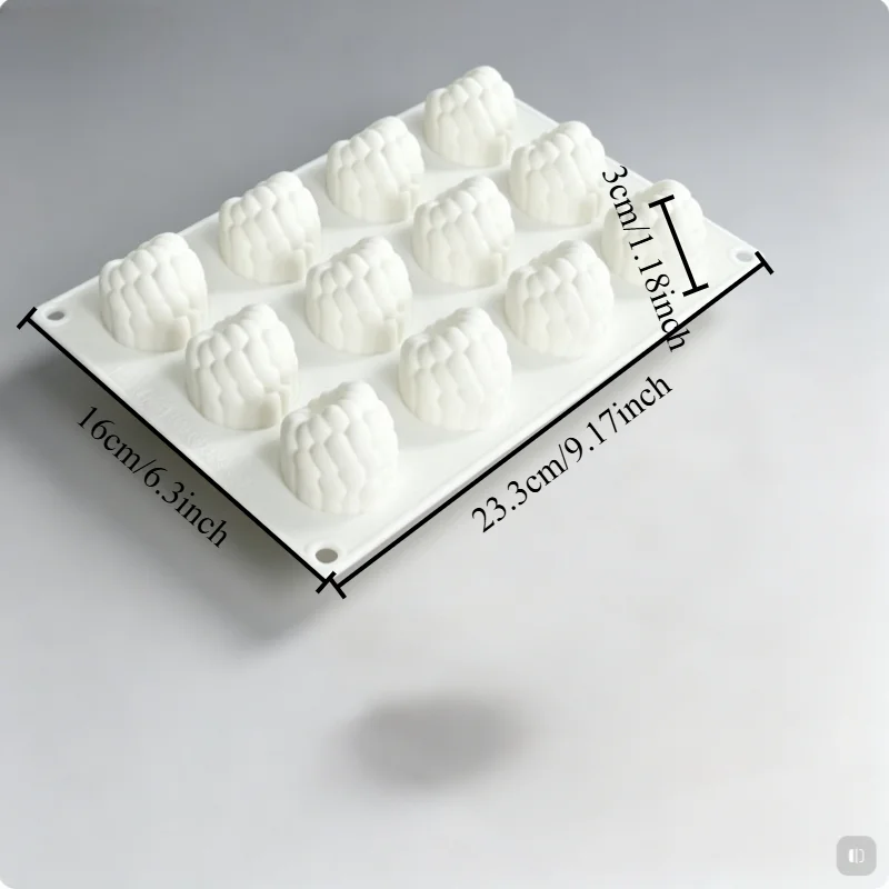 1pc 3D Raspberry Silicone Mold 12-Cavity French Berry Design Non-Stick for Mousse Chocolate Baking Tool view 6