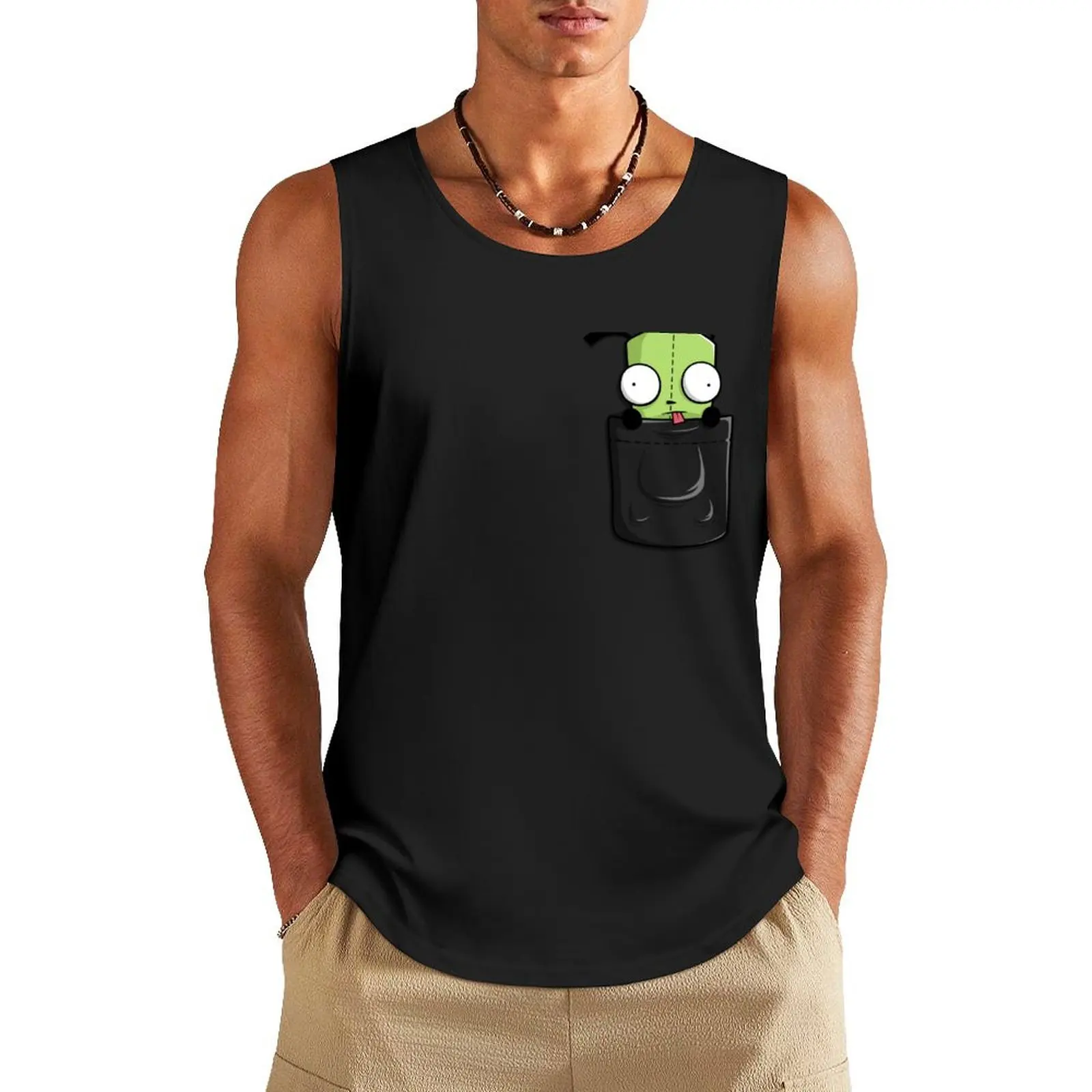 Pocket Spare Parts Tank Top summer clothes man 2024 t shirts