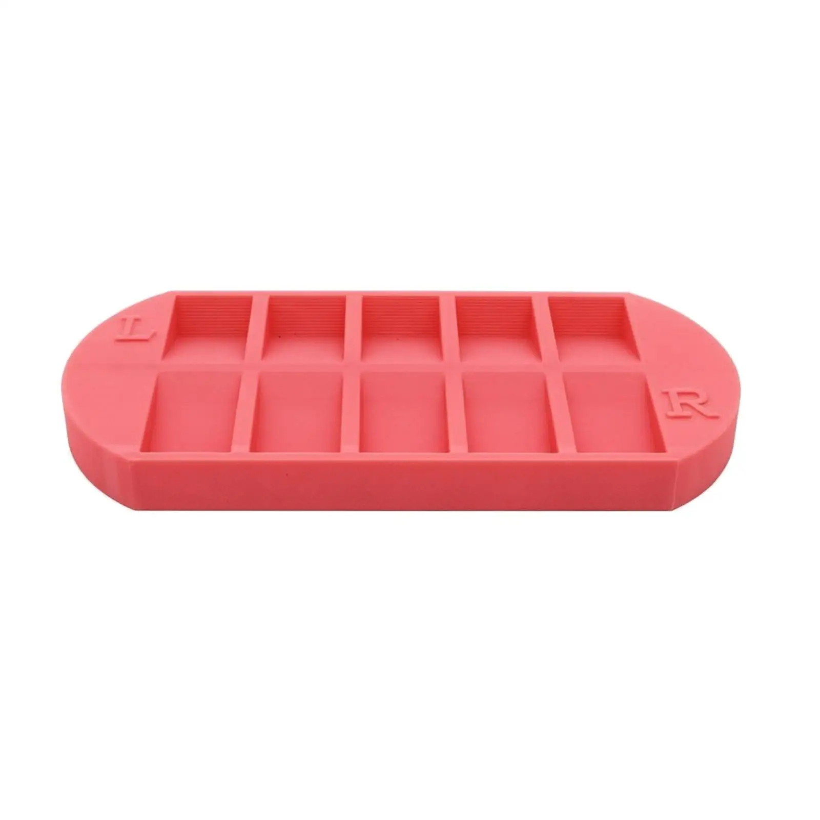 Nail Art Storage Tray for Salon Use with Raised Edges Ribbed Walls for Stable Nail Tips Sorting Accessories
