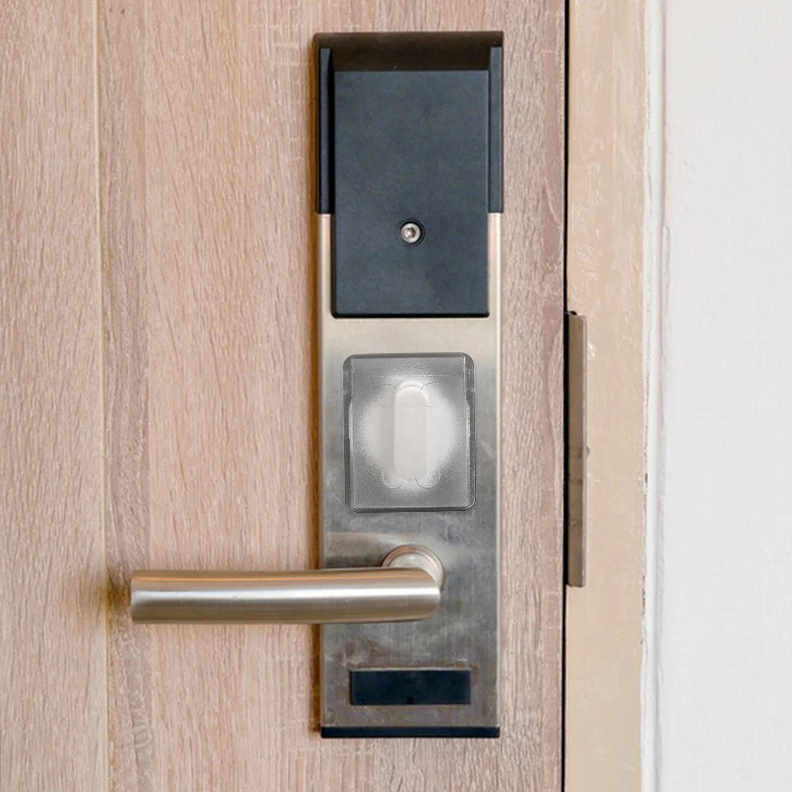 

2pcs Childproof Security Lock Cover Durable Plastic Door Safety Guard For Bedroom Front Door Apartments Hotels Universal Fit