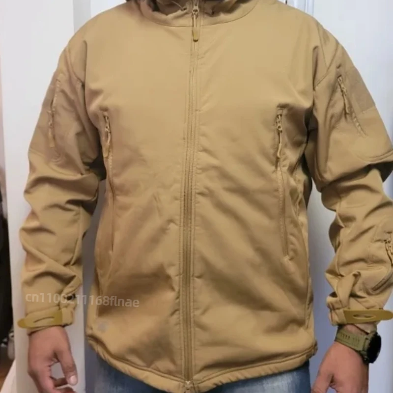 Outdoor Assault Suit, Men's Waterproof Tactical Jacket, Military Fan Suit M65 Windbreaker, Thick Cold Proof Jacket