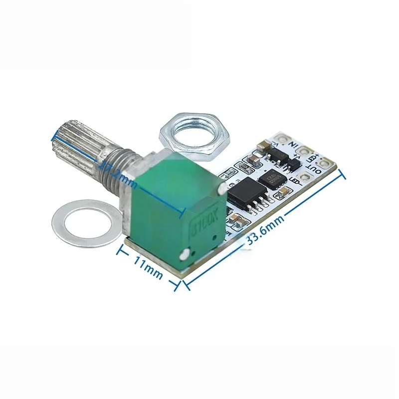 LED Constant Voltage Dimming Board Control Module Desk Lamp Stepless Knob Potentiometer Fill Light Small Dimmer