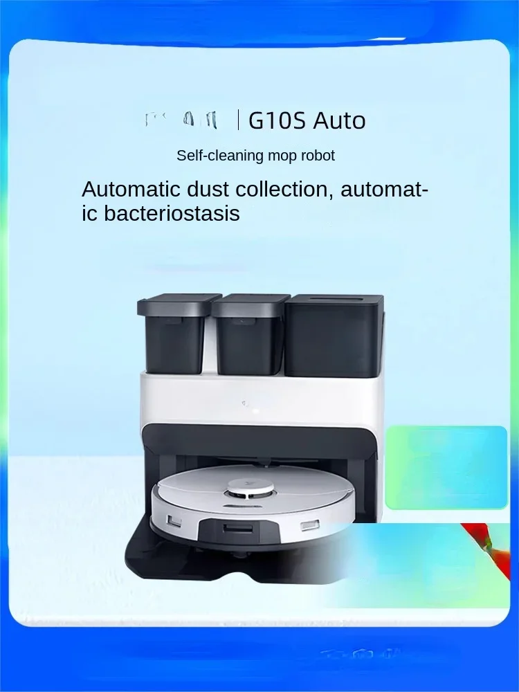 

The sweeping robot G10S Auto is self-cleaning, hands-free, sweeping and mopping.