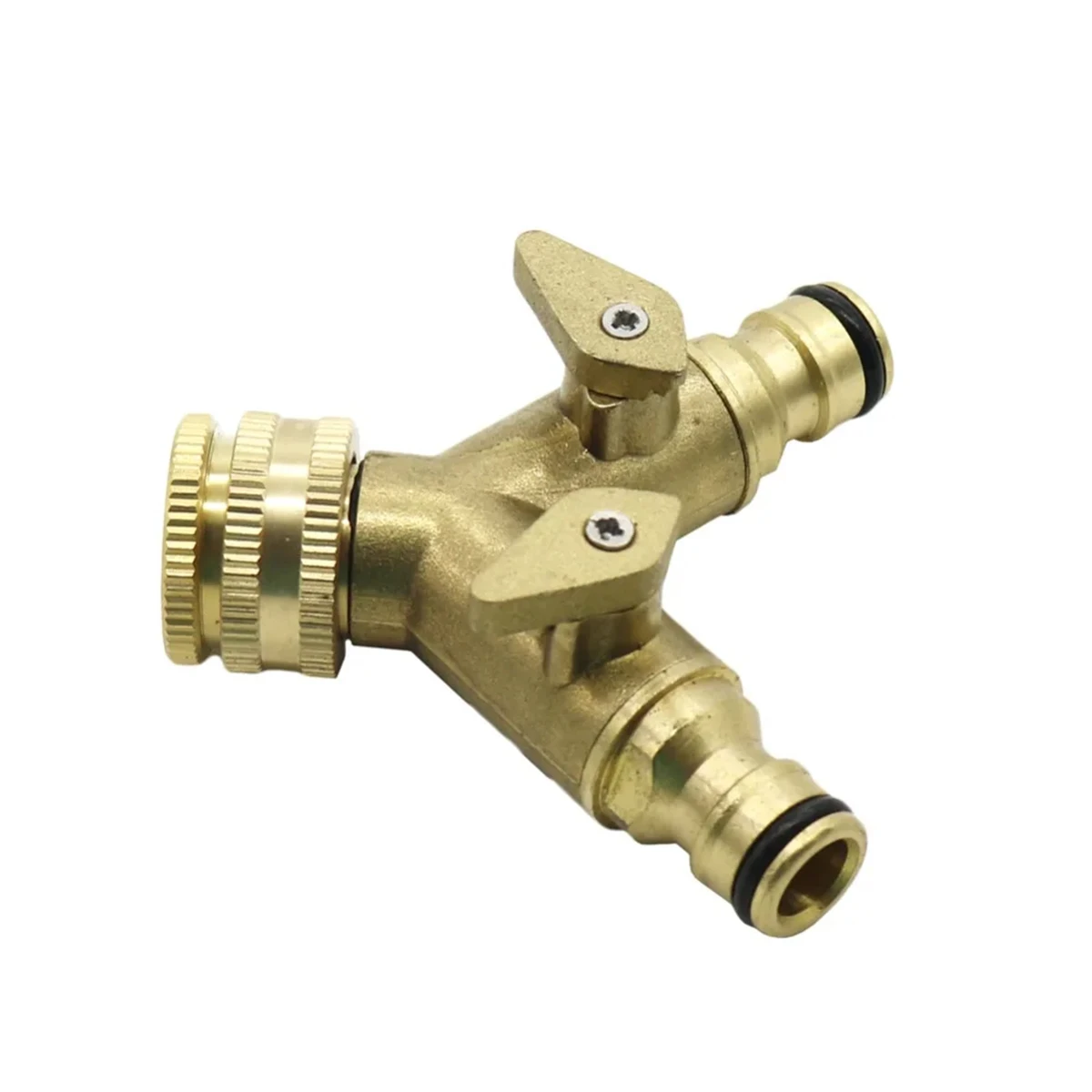 1-in-2-out Y-shape Ball Valve Switch 1/2