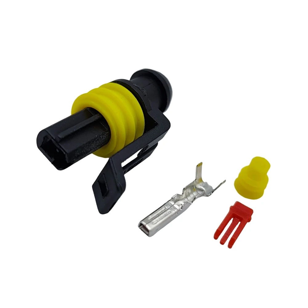 5/10SET 1 Pin Way Sealed Waterproof Electrical Wire Connector Plug Set auto connectors with cable