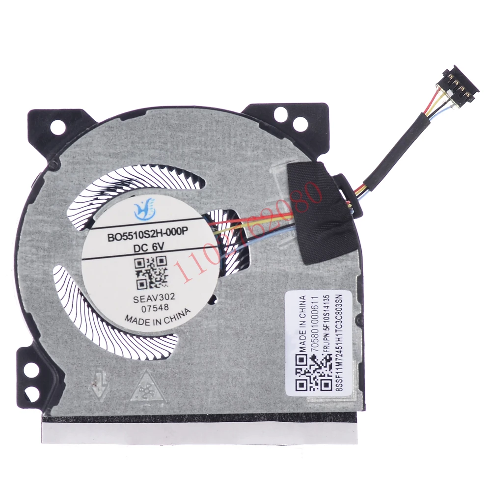 Nuevo ventilador de refrigeración de CPU de repuesto para Lenovo Legion Go 8APU1 5F10S14135 5F10S14134 705801000611 BD5512S5H-000P DC5V 0.5A