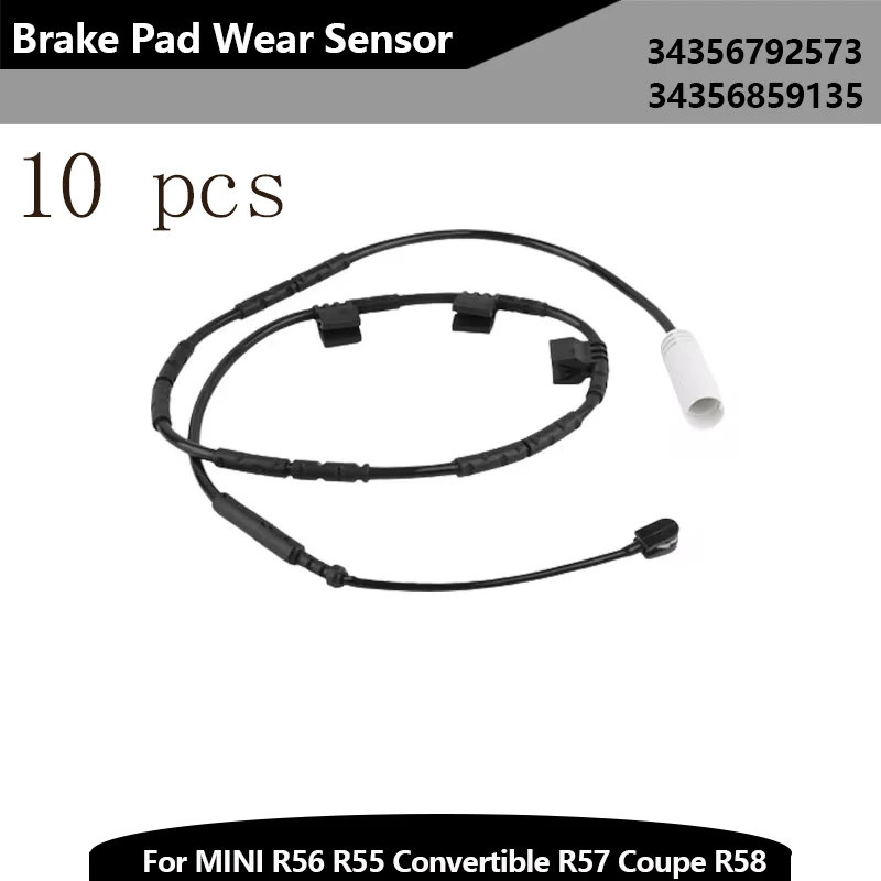 10pcs Brake Pad Wear Sensor 34356792573 34356859135 for MINI R56 R55 Convertible R57 Coupe R58 Roadster R59