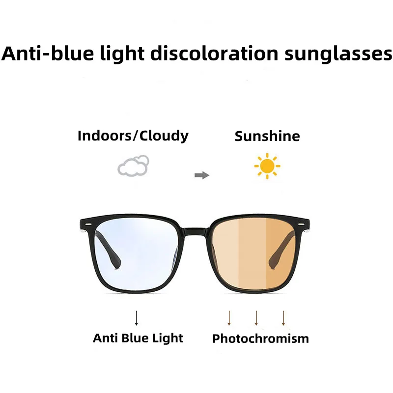 Zilead Fotocromático Anti Raios Azuis Óculos, Computador Descolorado Blue Light Goggle, Clear Color Changing Sunglasses, Mulheres e Homens