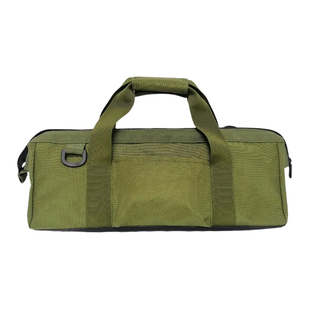 Camping Tool Organizer Bag with Built-in Dividers and Waterproof Base for Hammers Stakes and For Outdoor Equipment