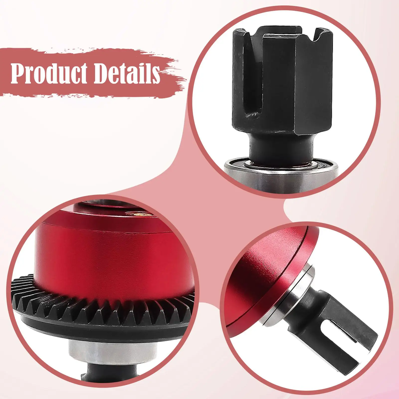 

Front Rear 43T 10T Split Differential Assembly Components Lightweight High Performance Professional Direct Replace Accessories