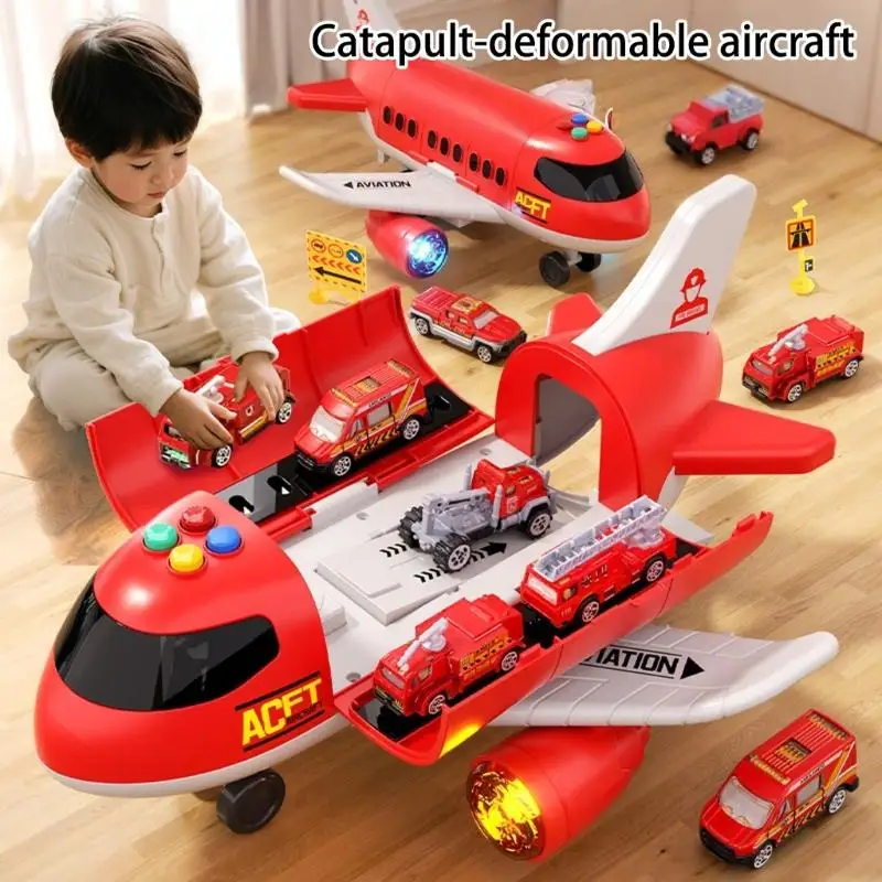 Simulation Transport Cargo Aircraft Toy With Play Vehicle Diecast Car Enhancing Fine Motor Skill For Toddler Boy Gift A2UB