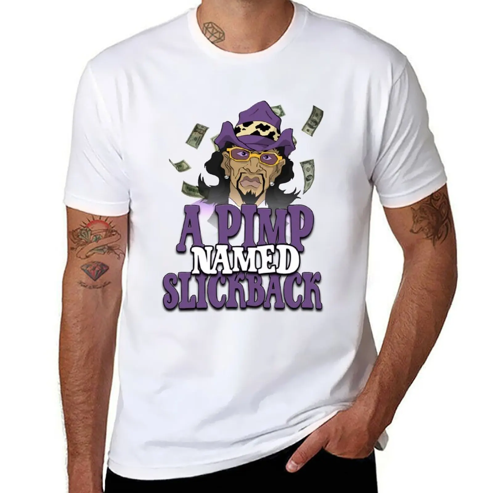 

A Pimp Named Slickback Boondocks Shirt T-Shirt funny t shirts man funny t shirts dark humor T-Shirt