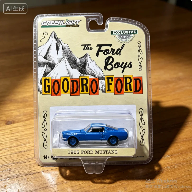 Green Light 1:64 1965 Ford Mustang Fastback - Bill Goodro Fordcar Model Collection Tos GiftsAlloy Car Model Toy