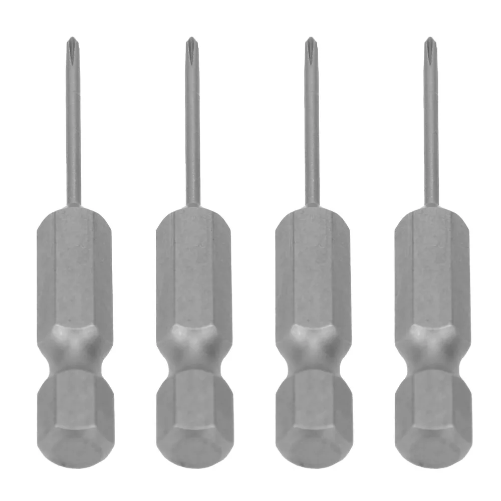 10pcs 1.6mm Size Electric Screwdriver Bits 50mm Length PH00 Phillips Cross Screwdriver Bits Magnetic Adsorption 1/4