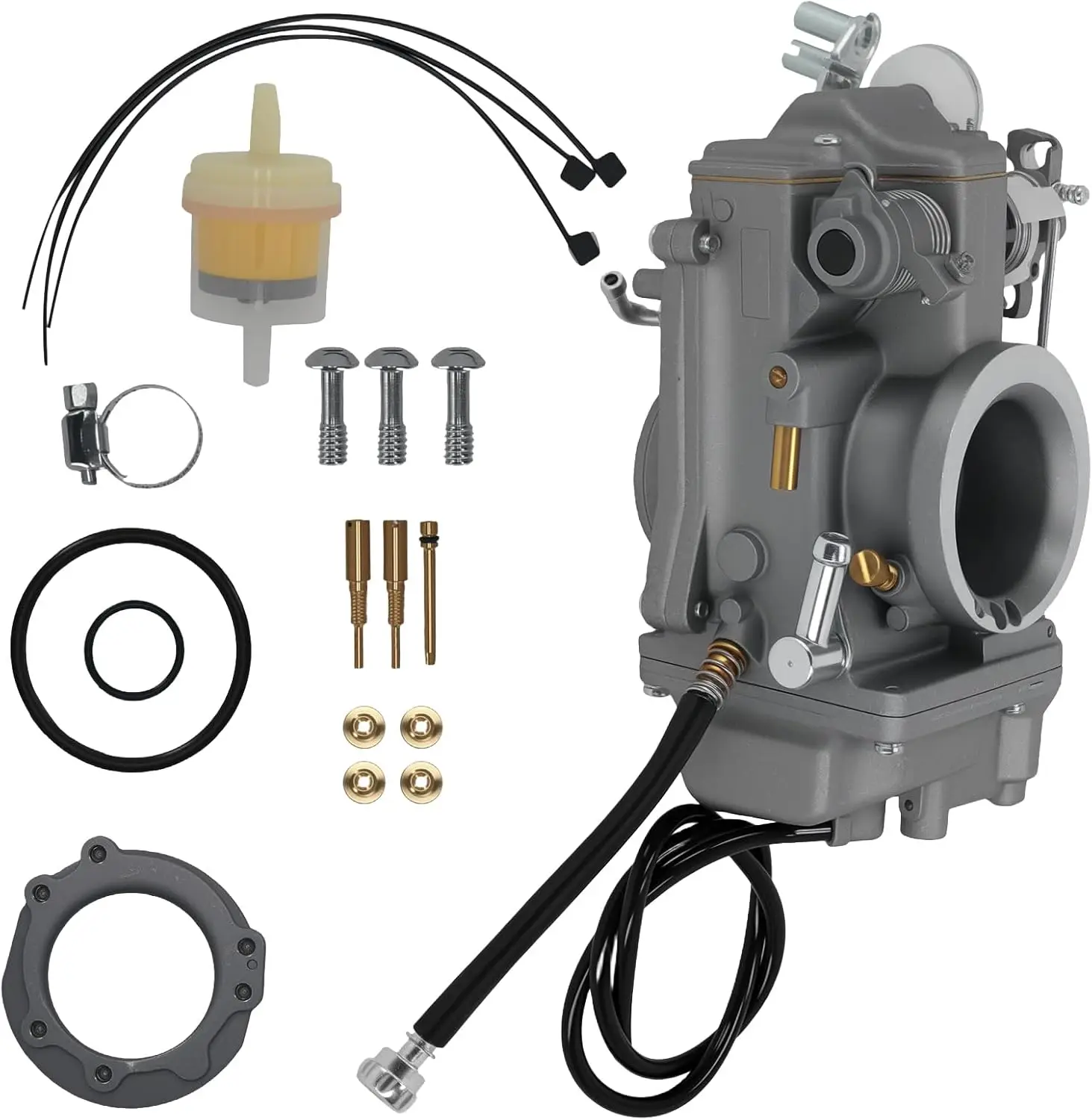 HSR42 42mm Carburetor Carb Kit for Harley Davidson Evolution Twin Cam TM42-6PK with Choke Cable Motorcycle Parts