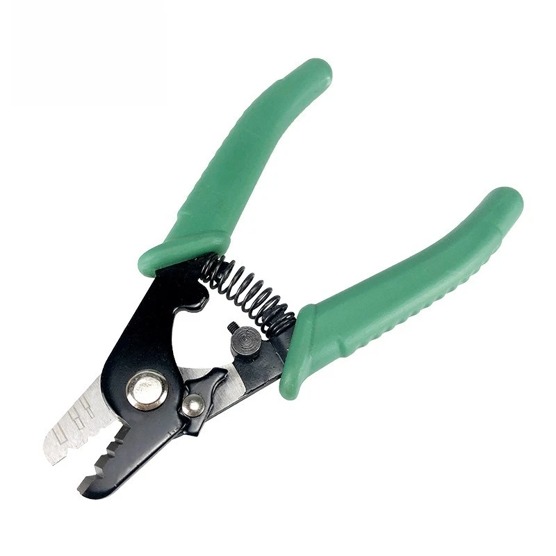 Three Port Fiber Stripping Pliers, Removes 125μm-3mm Optical Fiber Outer Coating, Fiber Cable Stripper Tool