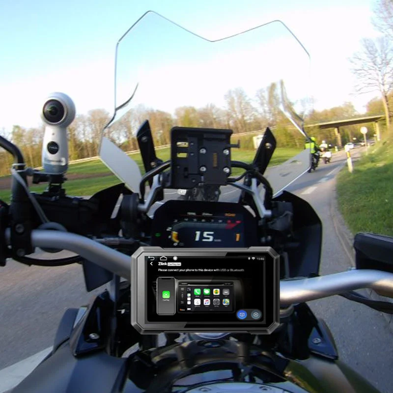 Pantalla de 7 pulgadas y soporte impermeable, adecuado para máquinas de adaptación de motocicletas BMW
