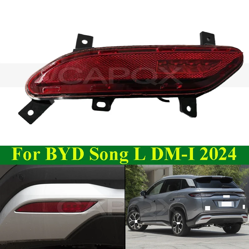 

CAPQX Rear Bumper Light Lamp For BYD Song L DM-I 2024 Rear Fog Light Rear Fog Lamp Brake Light