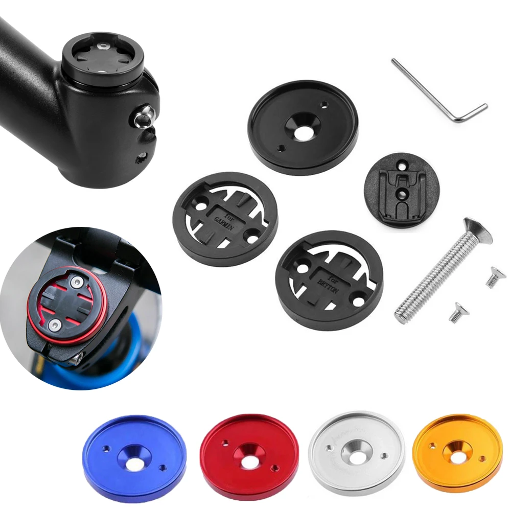 Durevole tappo superiore attacco manubrio accessori per biciclette staffa GPS supporto per cronometro supporto per computer per supporto tachimetro Garmin Bryton Cateye