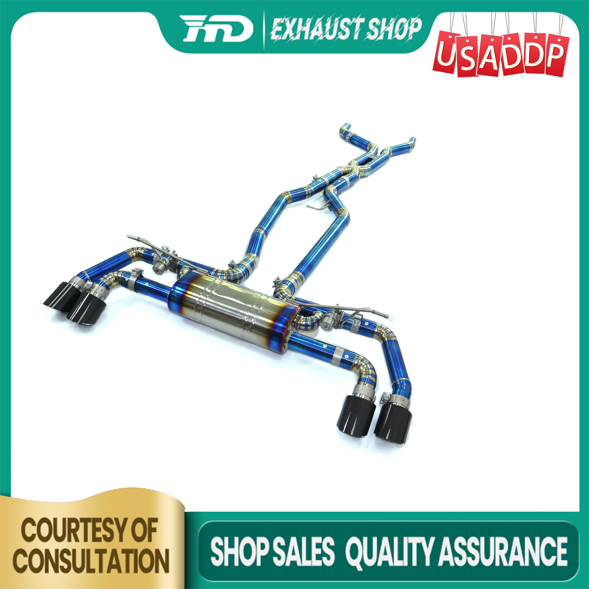 

HMD Ti for Porsche Cayenne GTS 3.6T 958 Vacuum valve Muffler Tips Replacement installation Exhaust system Catback