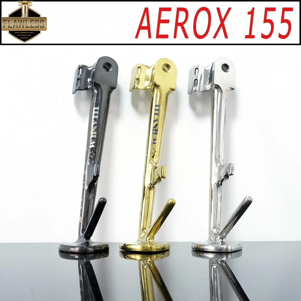 FLAWLESSTI Gr5 Titanium Side Stand For Yamaha Aerox 155