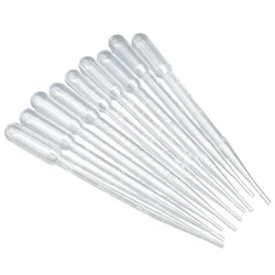 100 PCS 3 ML Plástico Descartável Conta-gotas Transferência Pipetas Graduadas Material de Experimento de Laboratório de Escritório