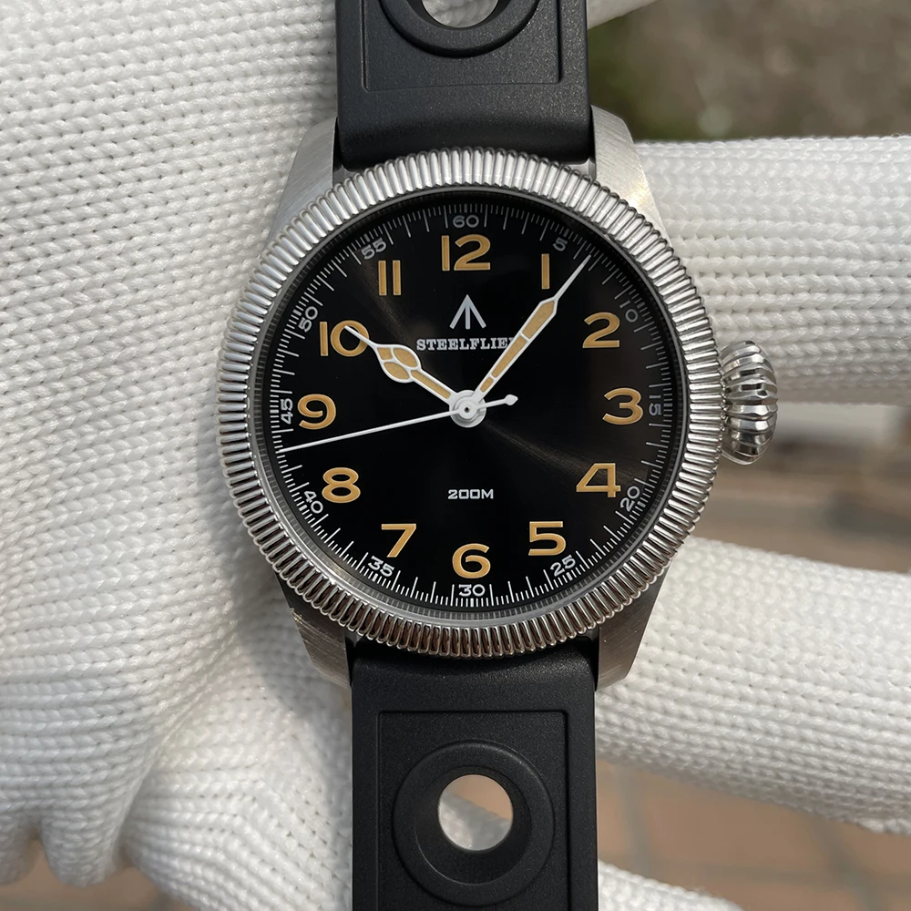 STEELFLIER Offizielle SF741 klassische Quarz-Armbanduhr, Souvenirs, Saphirspiegel, VH31, stumm, 200 m wasserdicht, luxuriöse Leuchtuhr – Detail 25