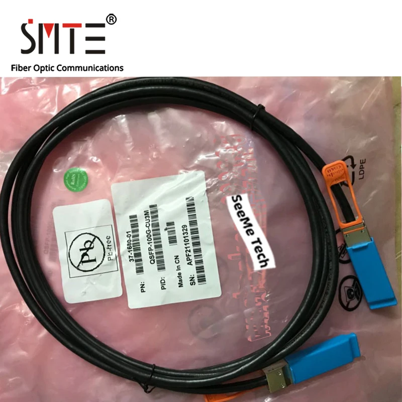 

QSFP-100G-CU3M 100G QSFP+ QSFP28-100G-CU1M Пассивный кабель ЦАП 1 м 3 м 5 метров