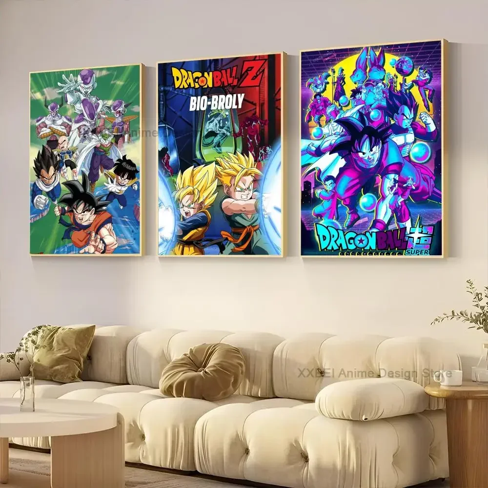 1pc decorazione della casa Poster Anime Wall Sticker D-Dragon Ball camera da letto comodino camera dei bambini Indoor Hanging Painting Cafe murale