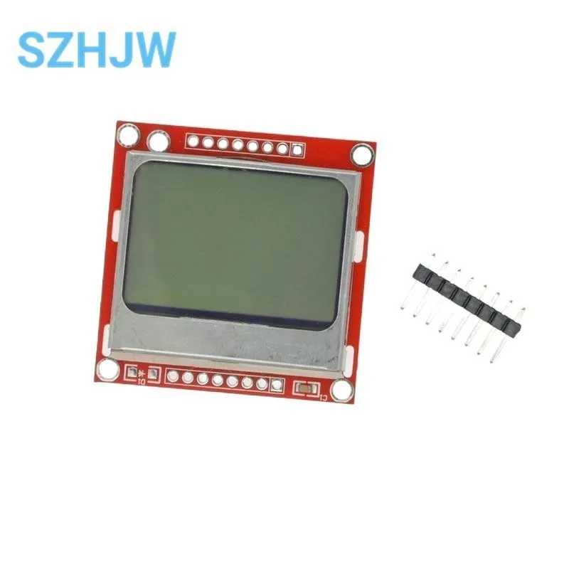 Smart Electronics LCD Module Display Monitor Blue Backlight Adapter PCB 84*48 84x84 Lcd 5110 Nokia 5110 Screen