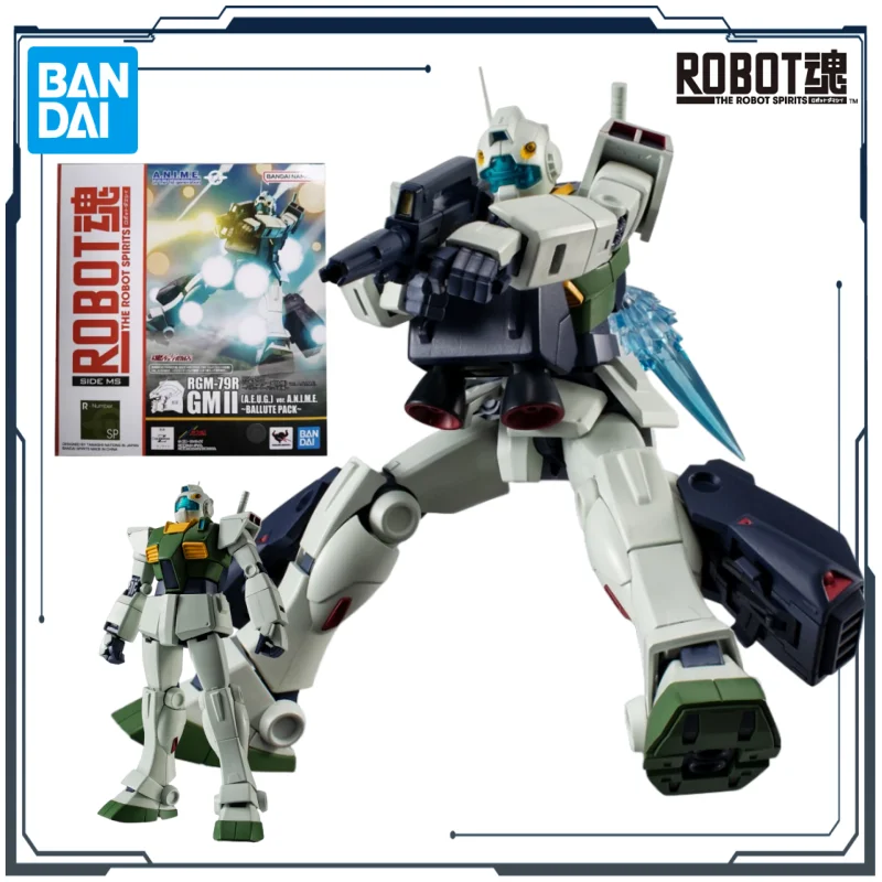반다이 오리지널 로봇 다마시 RGM-79R GM II [A.E.U.G.] 버전. 애니메. ~발루트 팩~ 메카 제품 피규어 장난감 소년 선물용