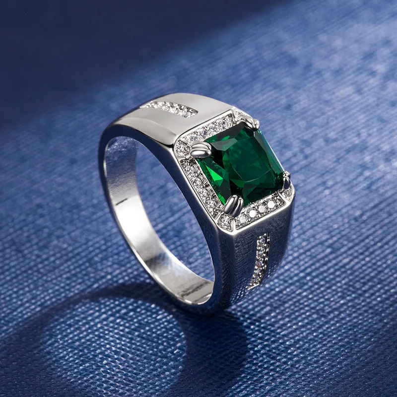 FUIHETYS 925 Silver Jewelry Ring for Women Men Accessories with Zircon Gemstone Finger Rings Wedding Party Bridal Gift Wholesale