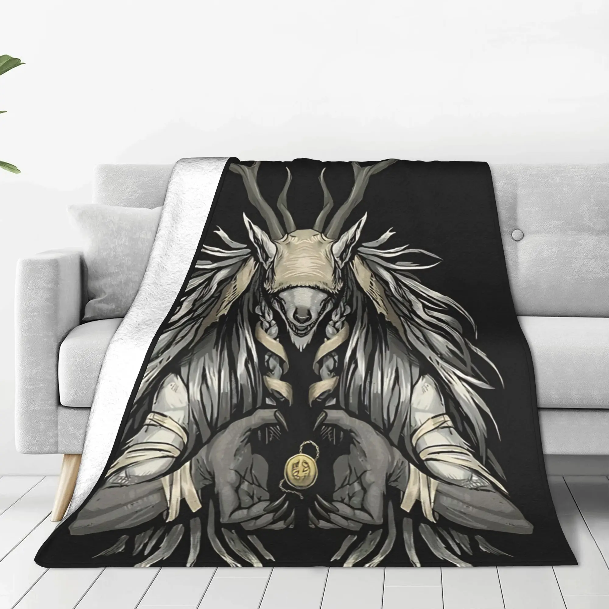 1PC Home Cutecore vintage Bloodborne Blanket Super Cosy Plush Home Living Room Sofa Halloween