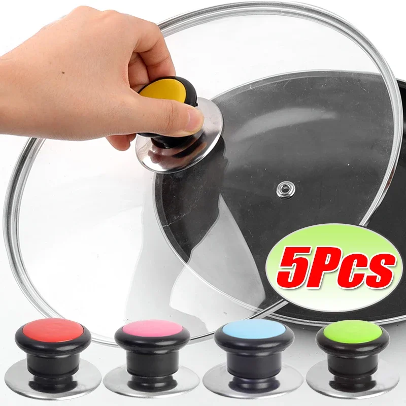 5/1Pcs Universal Pot Lid Knob Replacement Kitchen Cookware Pan Lid Hand Grip Knob Portable Handle Cover Kitchen Accessories