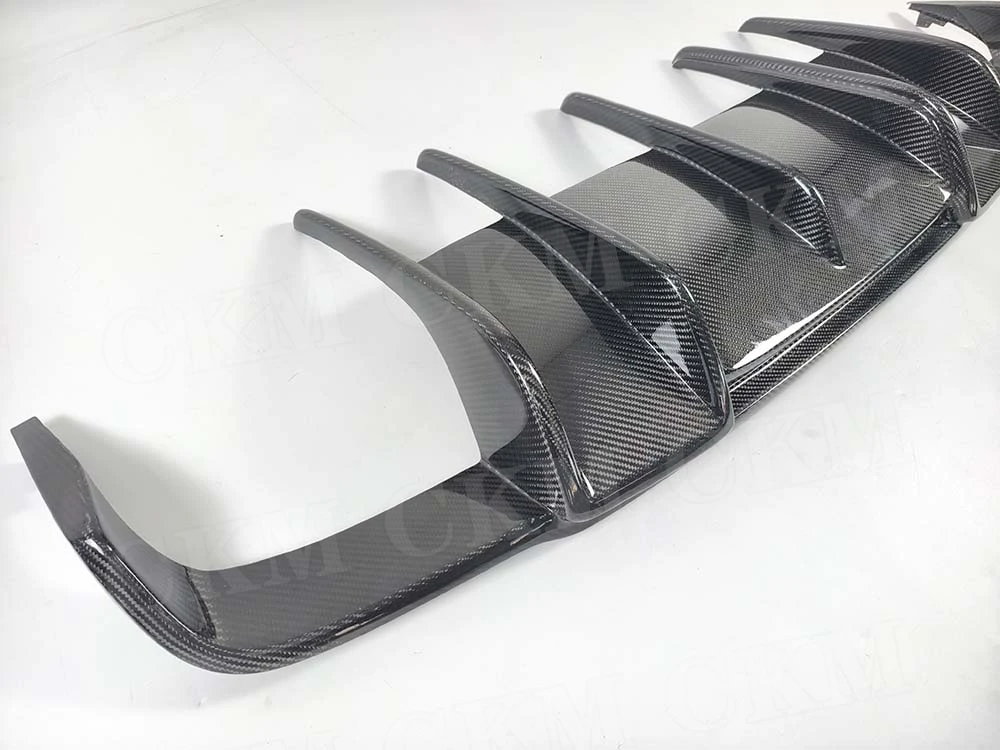 Real Carbon Fiber Rear Bumper Lip Spoiler For Benz E Class W212 E400 E500 E63 AMG Sport 2011 2012 2013 Rear Diffuser Body Kits view 2