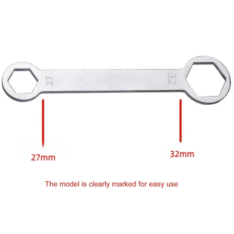 Multifunctional Double-ended Spanner Double Head Box End Wrench Heat Treated Hardened Offset Ring Spanner 27mm 32mm