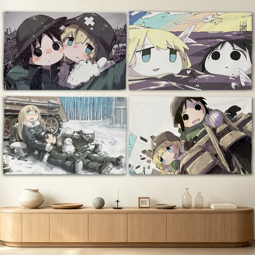 Cartoon Girls' Last Tour flag Advertising Banner for Camping Decoration Outdoor & Garage Wall Hanging Decorations