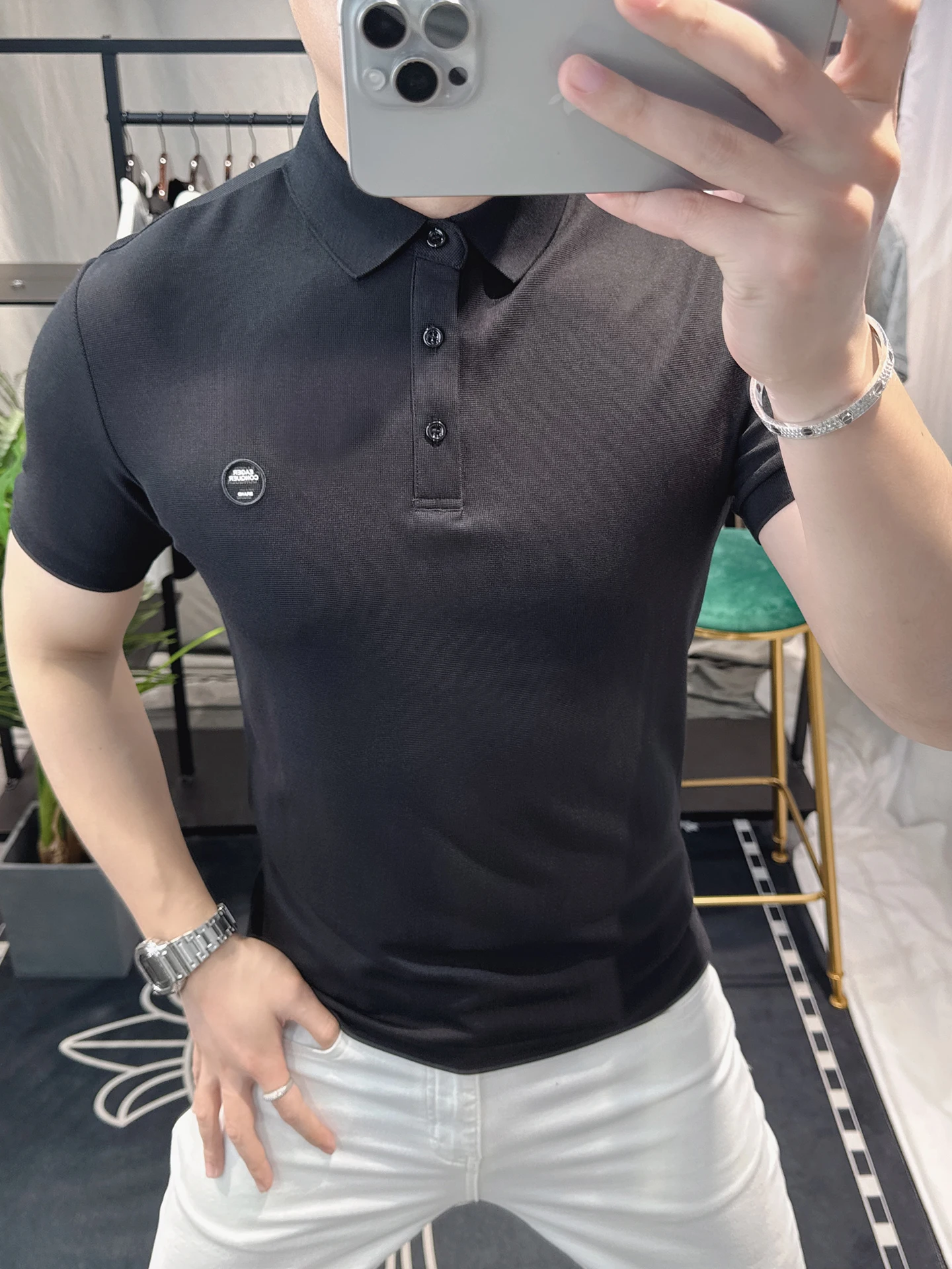 

Мужская футболка ZhanChao Brand Slim Fit с коротким рукавом, повседневная, дышащая, влагоотводящая, комфортная, летняя, новинка