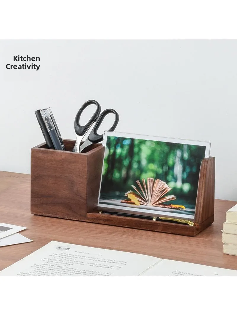 high-end-office-desktop-multi-functional-pen-holder-storage-box-laser-printed-photo-graduation-season-student-creative-gift