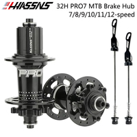HASSNS PRO7 Bicycle Hub 32 Holes Mountain MTB Bike Freehub 32H Cube 7/8/9/10/11/12 Speed 6 Pawl Disc Brake Hubs