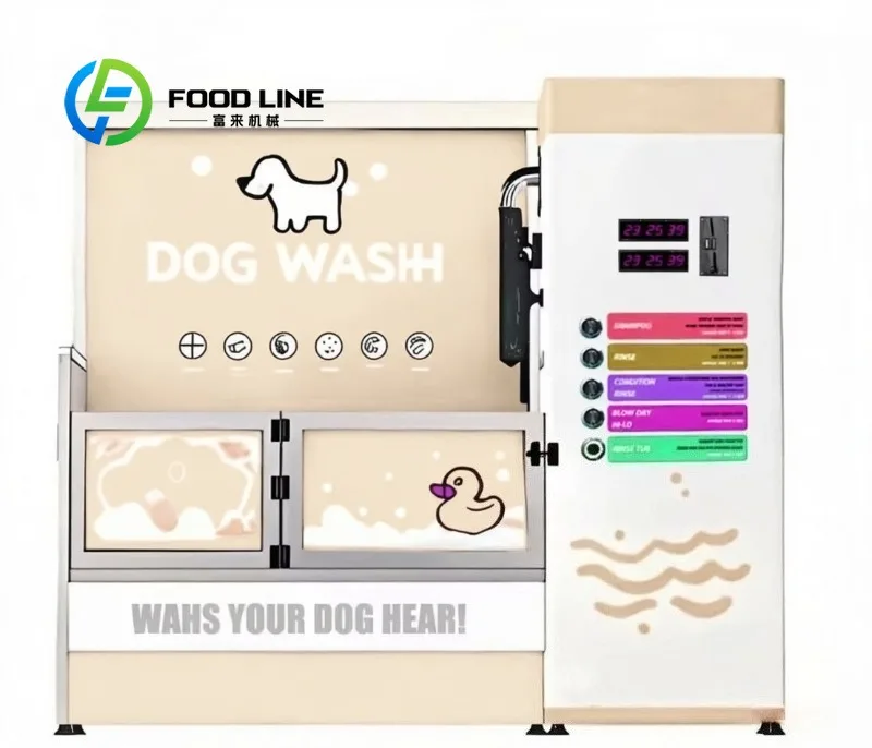 Dog Washing Machine Pet Bath Tub Automatic Shampoo Mixing Dispenser System Design Dog Daycare Facility Bath Area Factory Price