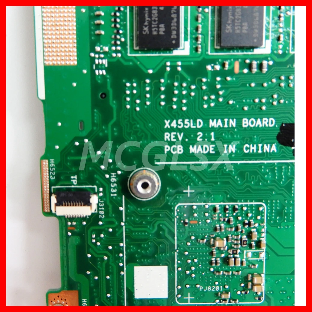 Placa base X455LD para ASUS X455L X455LF X455LJ X455LD A455L F454L X455LA X455LAB X455LN X455LNB, placa base para ordenador portátil, CPU i3 i5 i7