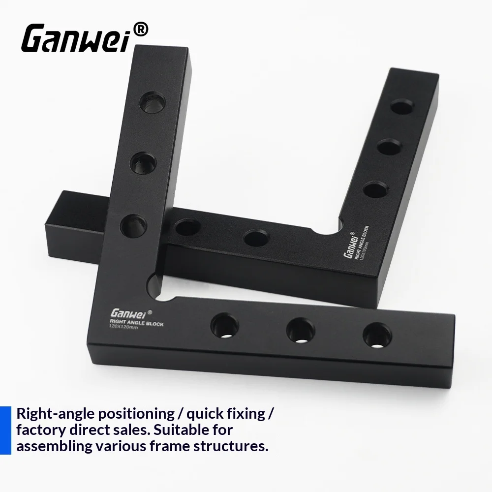 hit productAluminum Alloy Right Angle Positioning L-Block Woodworking Panel Fixing Jig Ruler 90 Clamp Model L01
