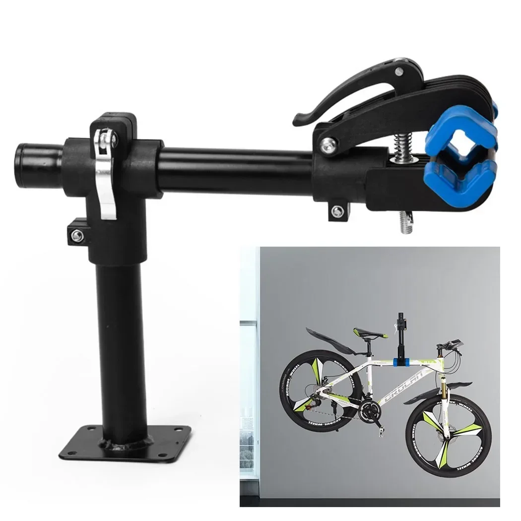 Bicycle Bike Wall Mount Rack Wall Hanger Hooks Holder Cycling Bench Mount Repair Rack Workstand Adjustable Bike Repair Stand