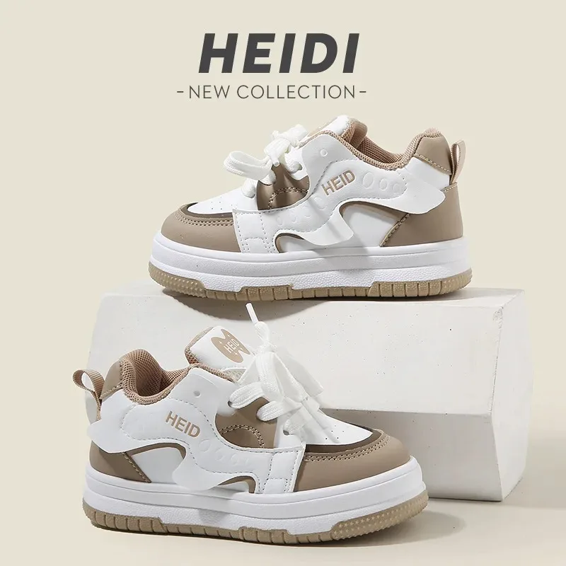 

Весенне-осенние повседневные туфли для мальчиков, высокие детские кроссовки на шнуровке спереди, легкие дышащие белые туфли на мягкой подошве для девочек